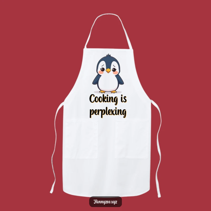 Funny Penguin Kitchen Apron - Silly Cookware for Bird Lovers Gift