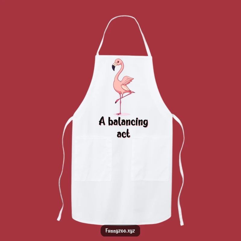 Funny Flamingo Handstand Apron: Cook with Giggles in This Hilarious Bird Apron