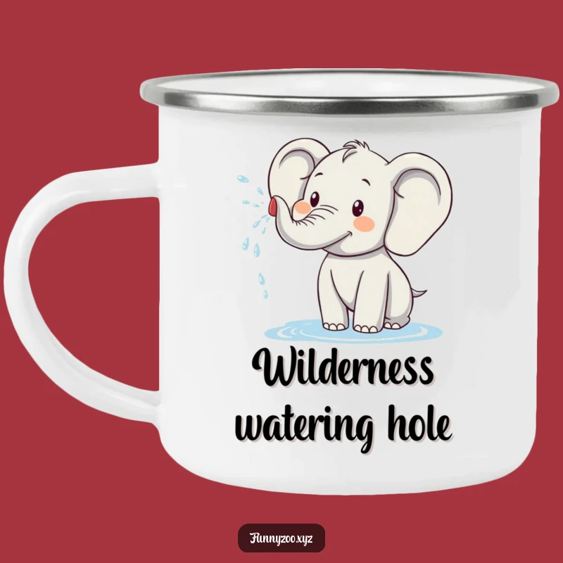 Funny Elephant Camping Mug: Durable & Hilarious Water Spray Outdoor Gift