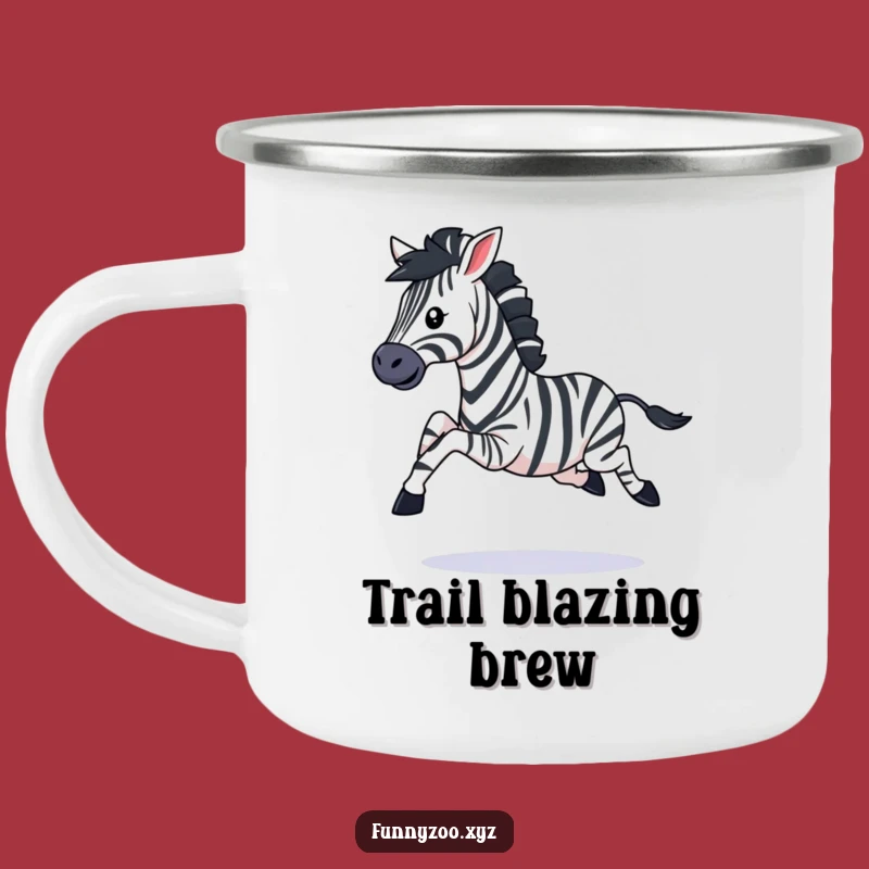 Funny Zebra Camping Mug: Adventure with Kicking Energy!