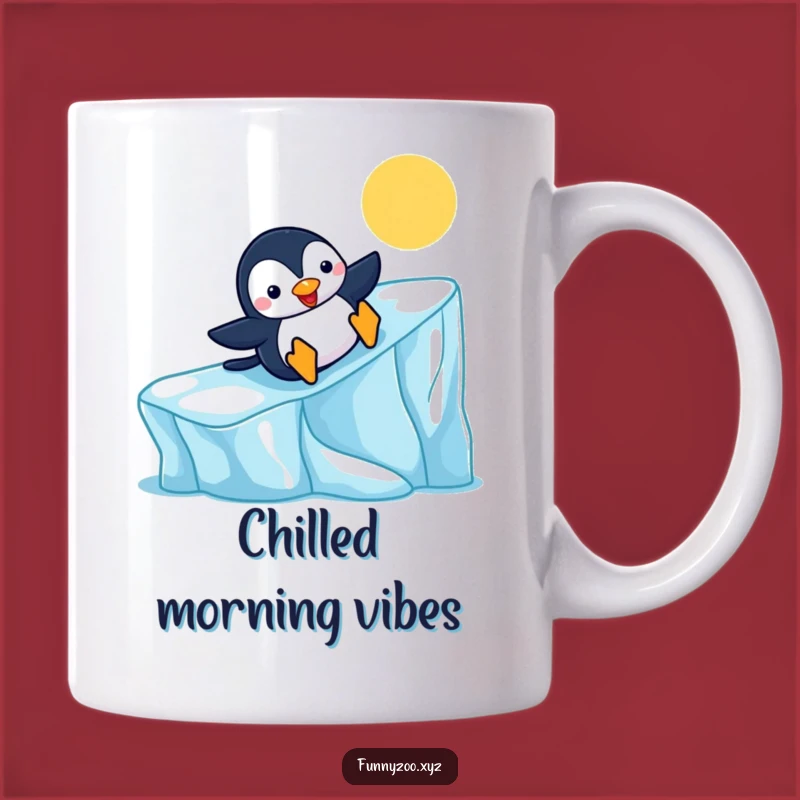 Funny Penguin Slide Mug - Cheerful Arctic Gift, Perfect Funny Mug!