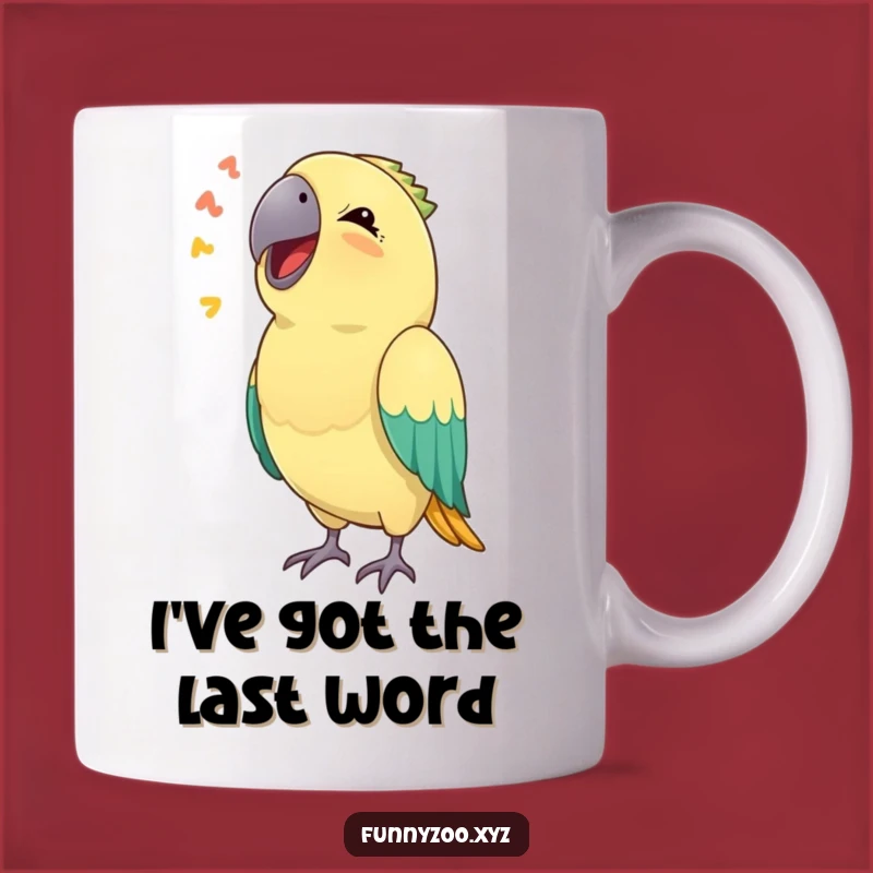 Funny Parrot Sound Mug: Hilarious Mimic Gift for Bird and Comedy Fans