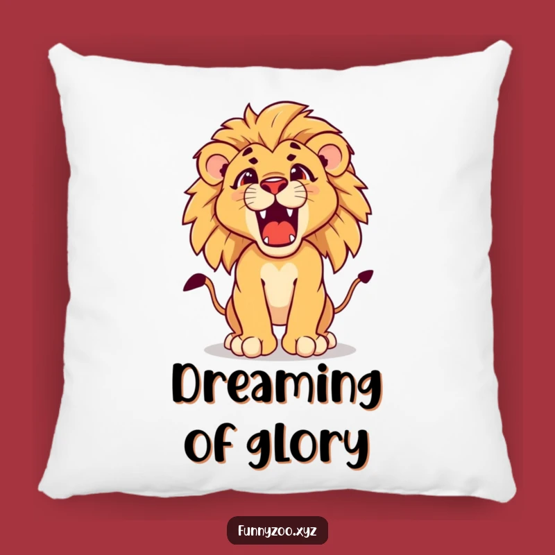 Funny Lion Cub Pillow: Soft & Fierce Roar Cushion, Cozy Humorous Gift
