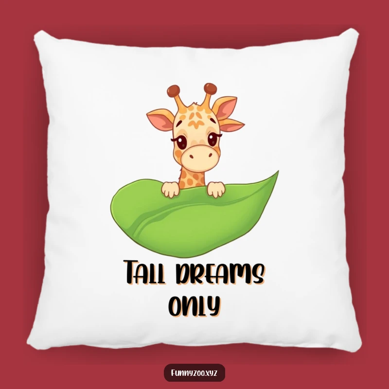 Funny Giraffe Pillow - Playful Jungle Accent Pillow, Great Gift!