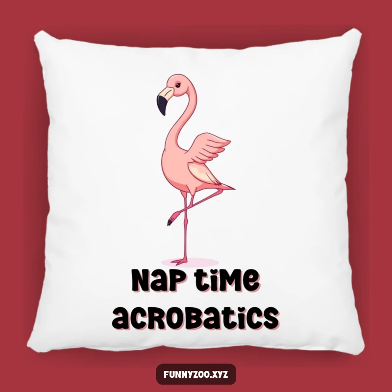 Funny Flamingo Handstand Pillow: Snuggle with This Hilarious Wobble Design