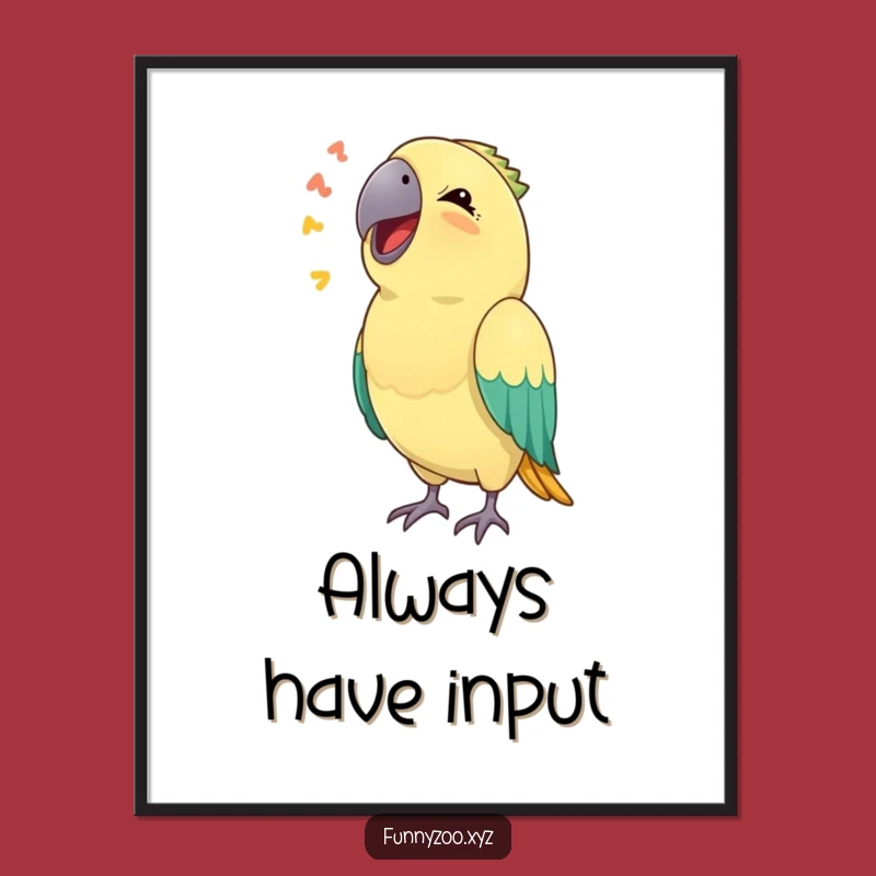 Funny Parrot Sound Digital Art: Hilarious Mimicry for Instant Download