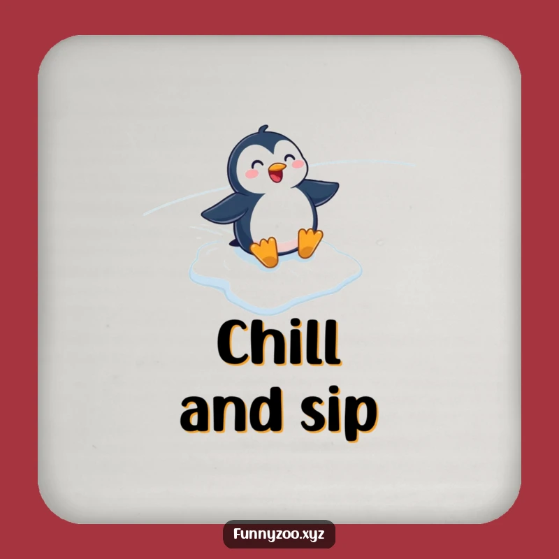 Funny Penguin Sliding Coaster - Protect Surfaces with Arctic Charm
