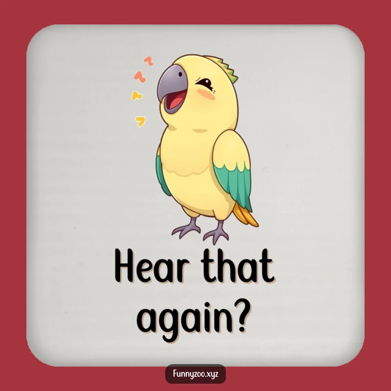 Funny Parrot Sound Coaster: Protect Surfaces with This Hilarious Bird Art