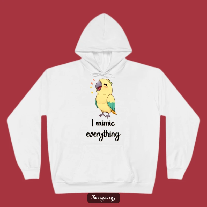 Funny Parrot Sound Hoodie: Cozy Up with This Hilarious Mimic Bird