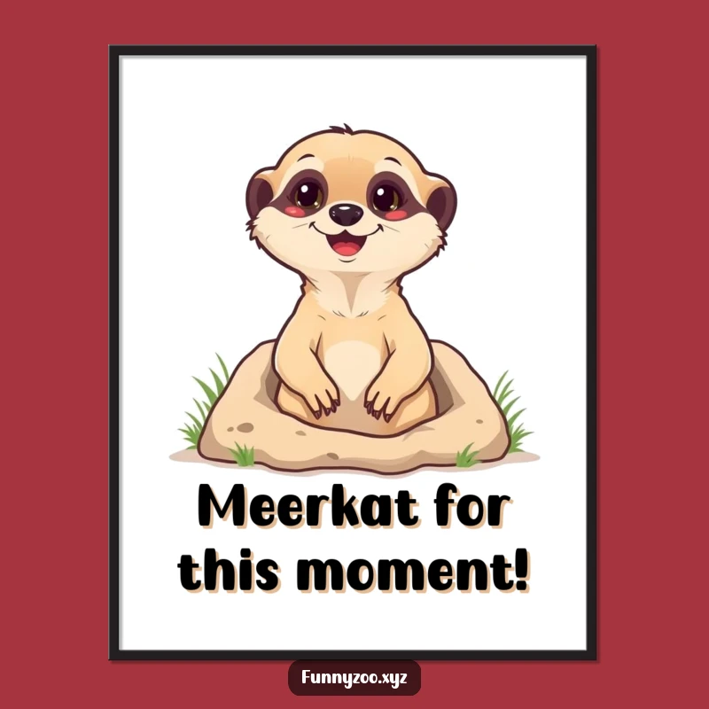 Free Printable Meerkat Wall Art: Hilarious Desert Dweller Downloadable Decor