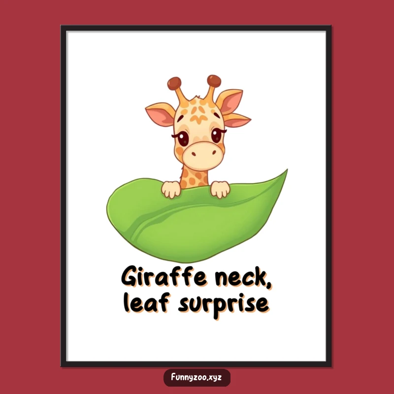 Funny Free Printable Wall Art: Giraffe's Giggling View - Humorous Downloadable Decor!