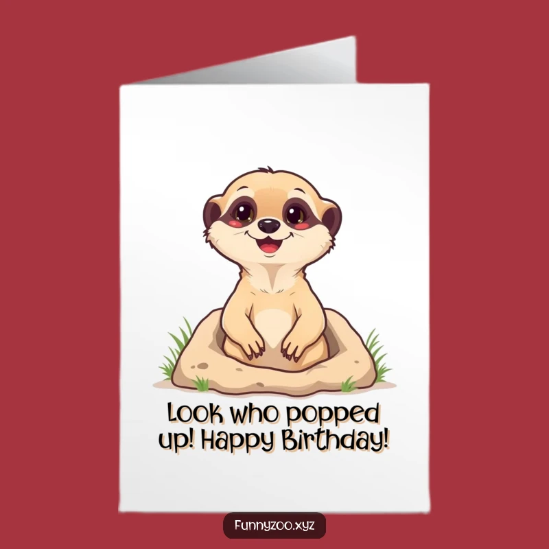 Free Printable Meerkat Birthday Card: Funny Pop-Up Fun for a Wild Celebration