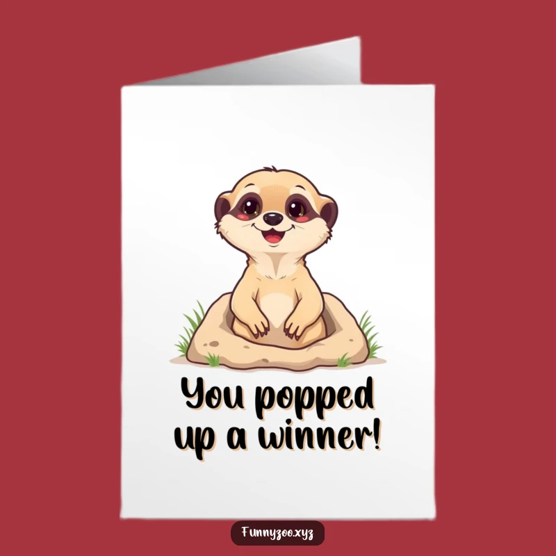 Free Printable Meerkat Card: Hilarious Congrats for a Wild Achievement