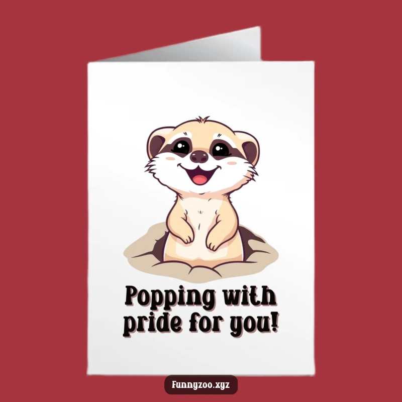 Joyful Meerkat Congrats Card Free Printable: Surprising Success Downloadable Gift