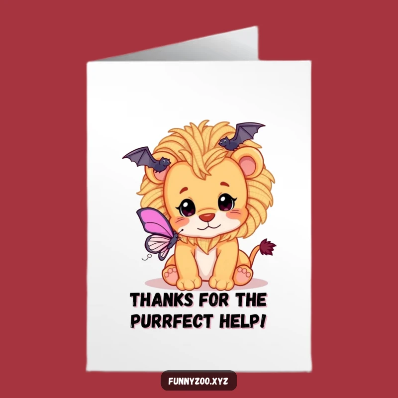 Express your gratitude with a touch of playful sweetness using this Free Printable Thank You Card! A cub sends thanks. Print at Home!
