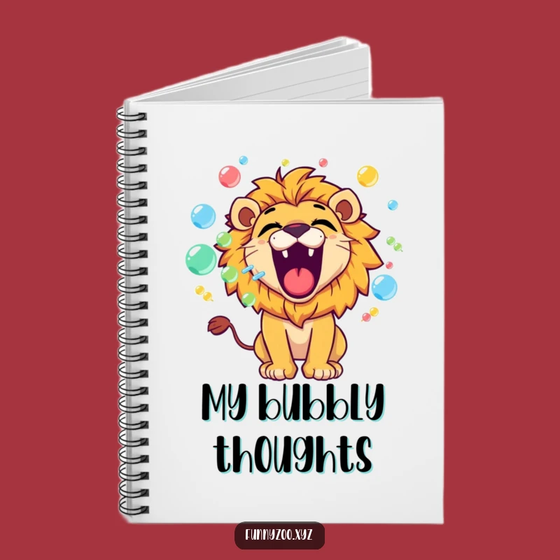 Funny Lion Bubbles Notebook: Playful Roar Journal, Unique Funny Gift