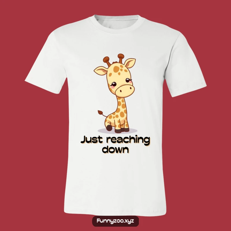 Funny Giraffe Greeting T-Shirt, Playful Animal Tee, Awesome Funny Gift Idea