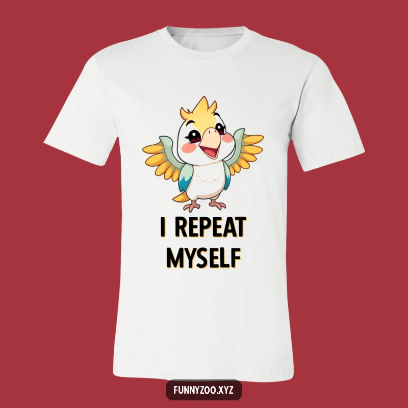 Funny Parrot Grin T-Shirt, Mischievous Bird Tee, Awesome Funny Gift Idea