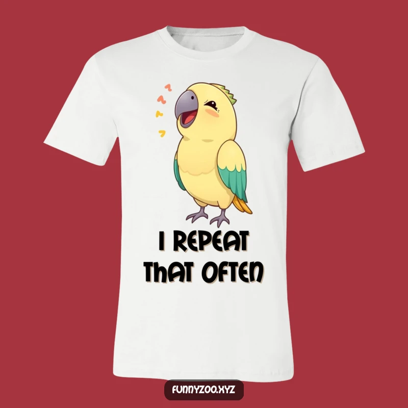 Funny Parrot Sound T-Shirt: Wear Your Laughter with This Mimic Tee